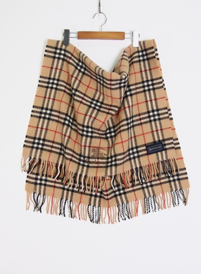 (Made in JAPAN) BURBERRY wool shawl