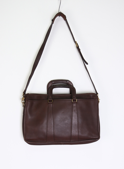 COACH cow leather brief case
