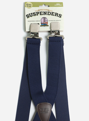 Casual Suspender / Clip / Navy
