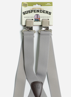 Casual Suspender / Clip / Grey