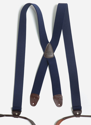 Casual Suspender / Button / Navy