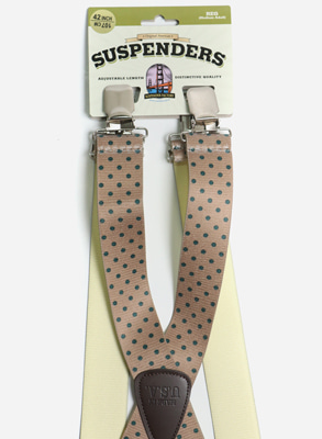 Casual Suspender / Clip / Olive Dote