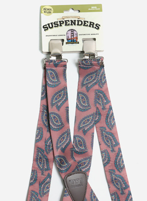 Casual Suspender / Clip / Paisley Rose